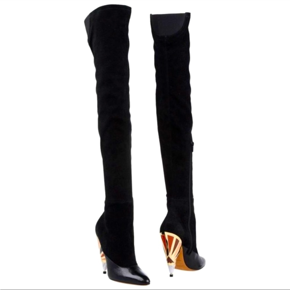 Givenchy Suede and leather knee high boots